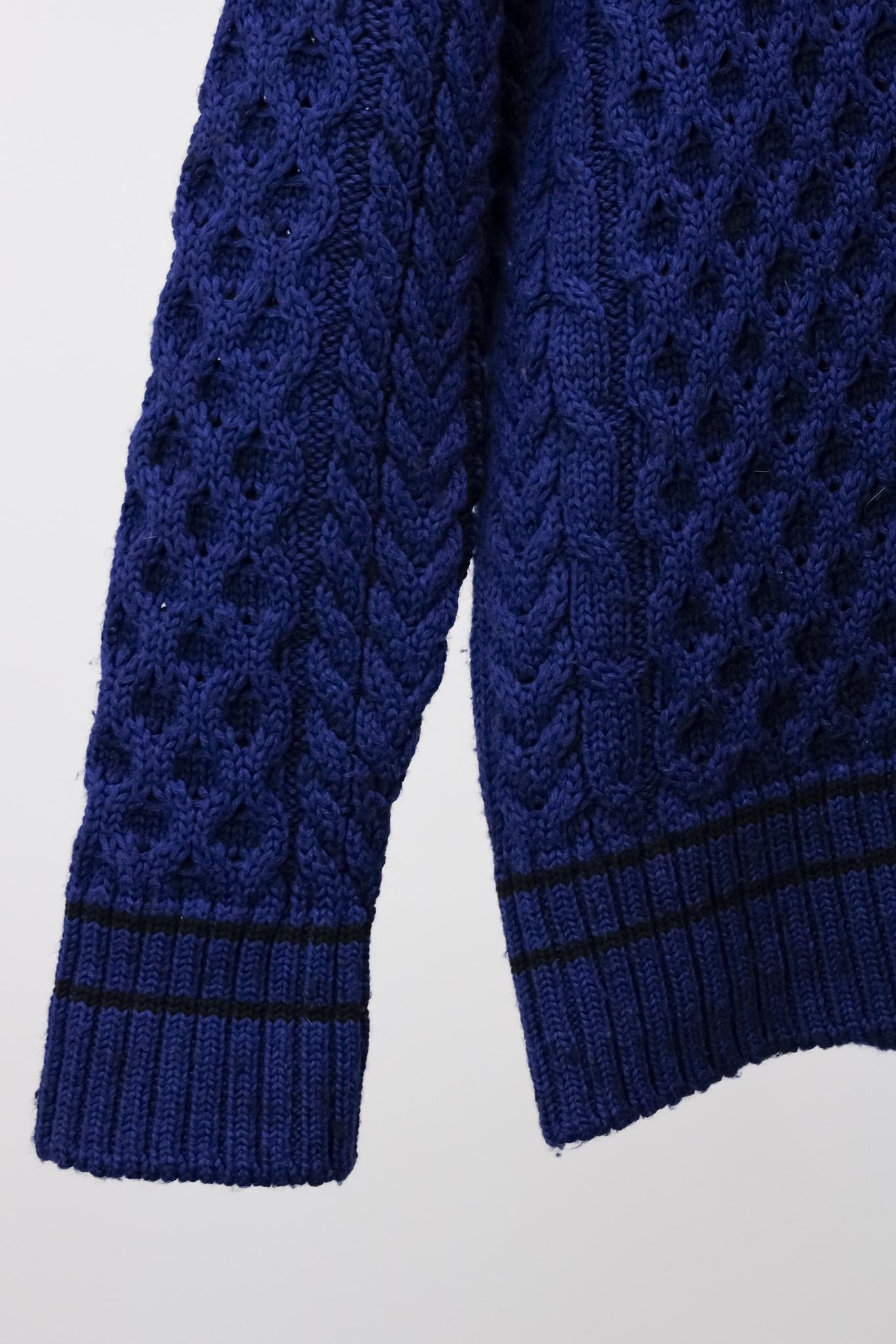 Maison Margiela Deconstructed Cable Knit Jumper