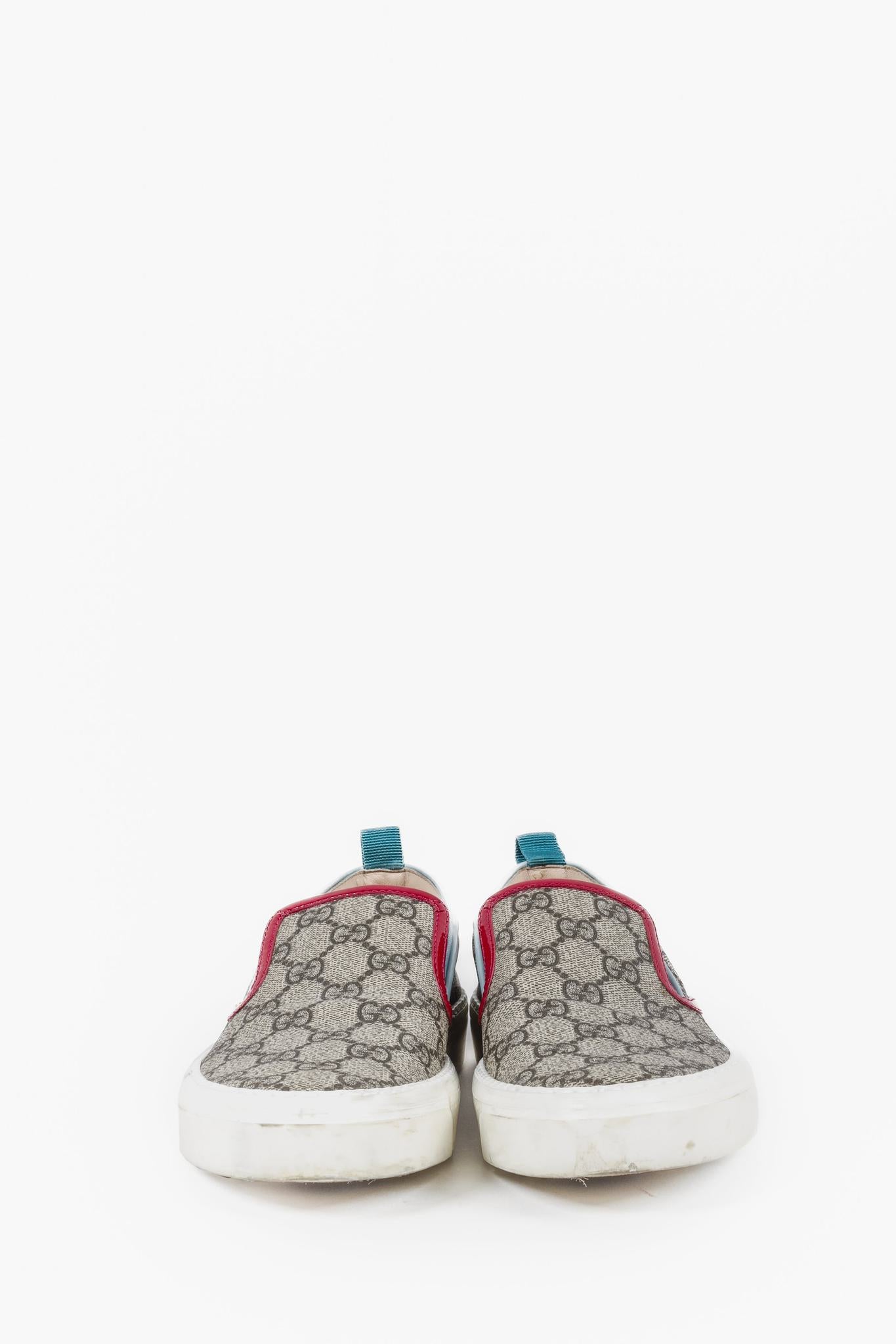 Gucci Beige GG Canvas Slip On Sneaker