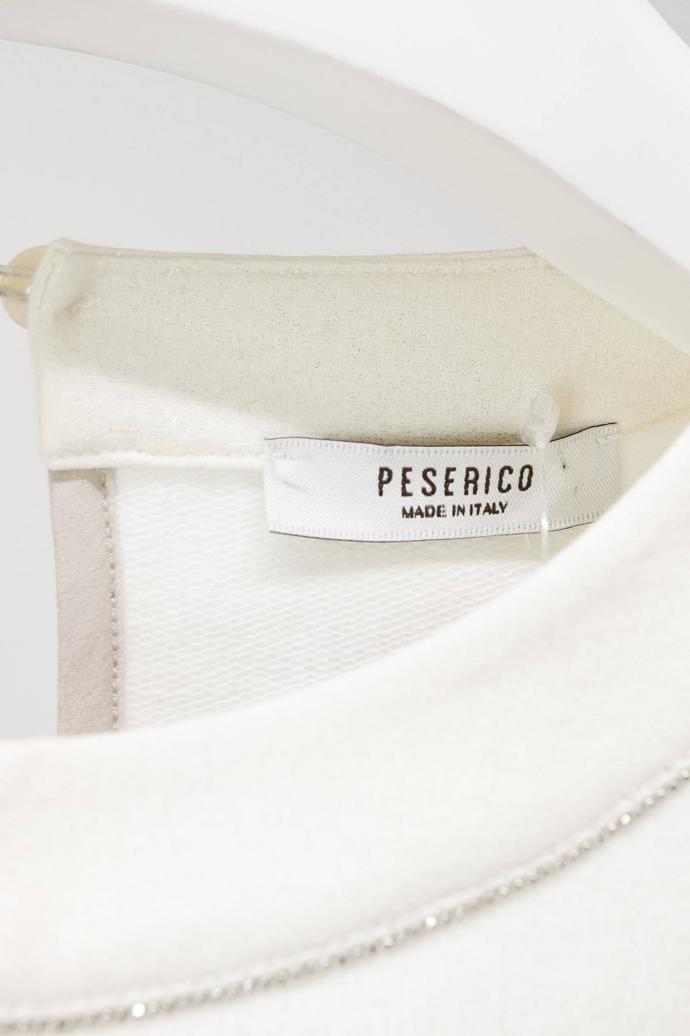 Peserico Cream Metallic Layered Tee