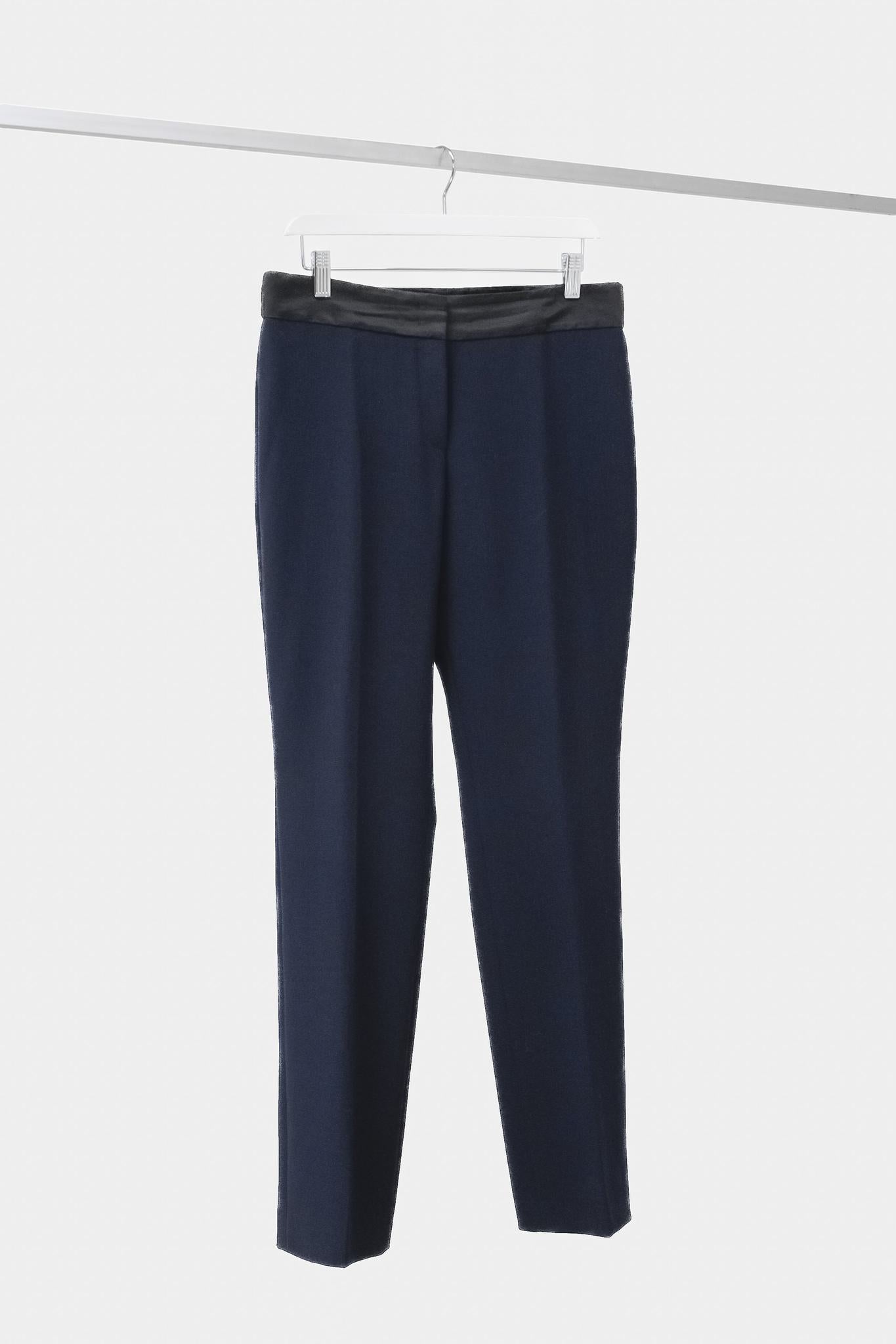 Akris Navy Tuxedo Trouser