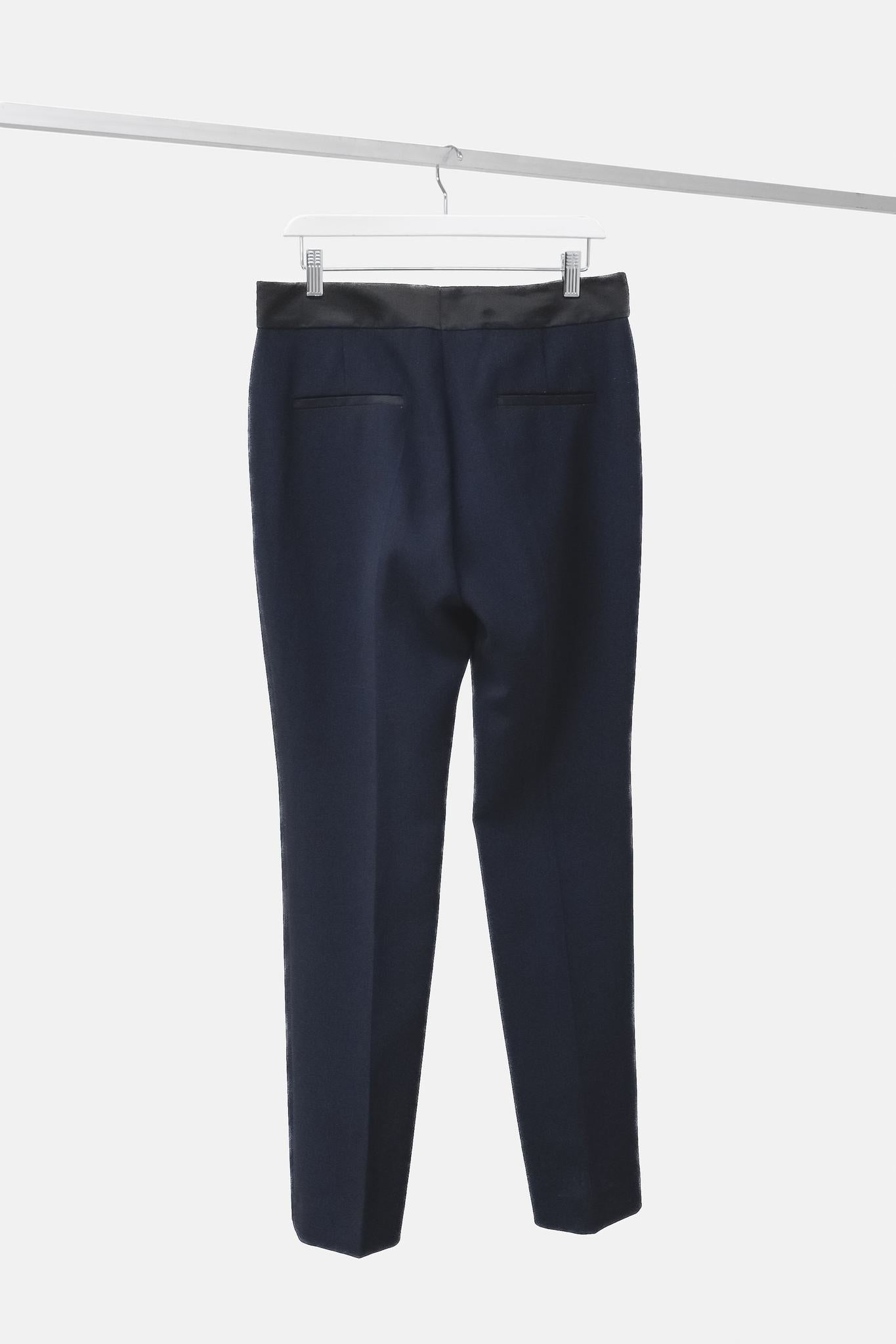 Akris Navy Tuxedo Trouser