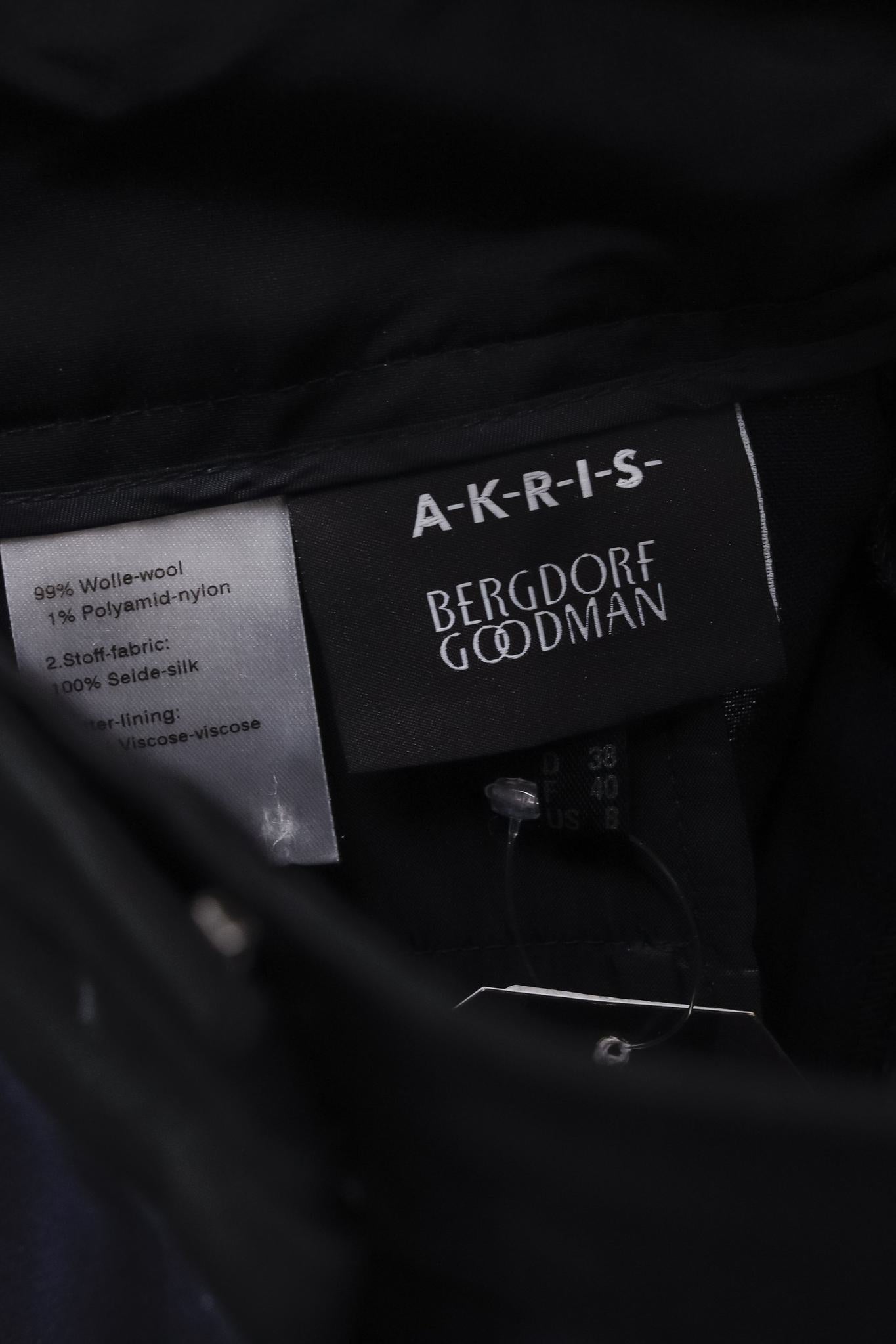 Akris Navy Tuxedo Trouser