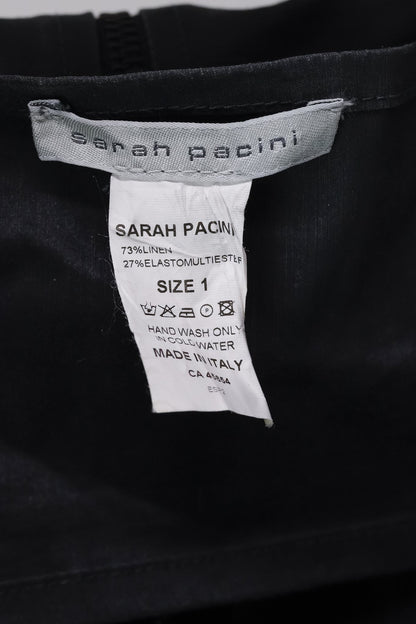 Sarah Pacini Wrap Collar Back Zip Jacket