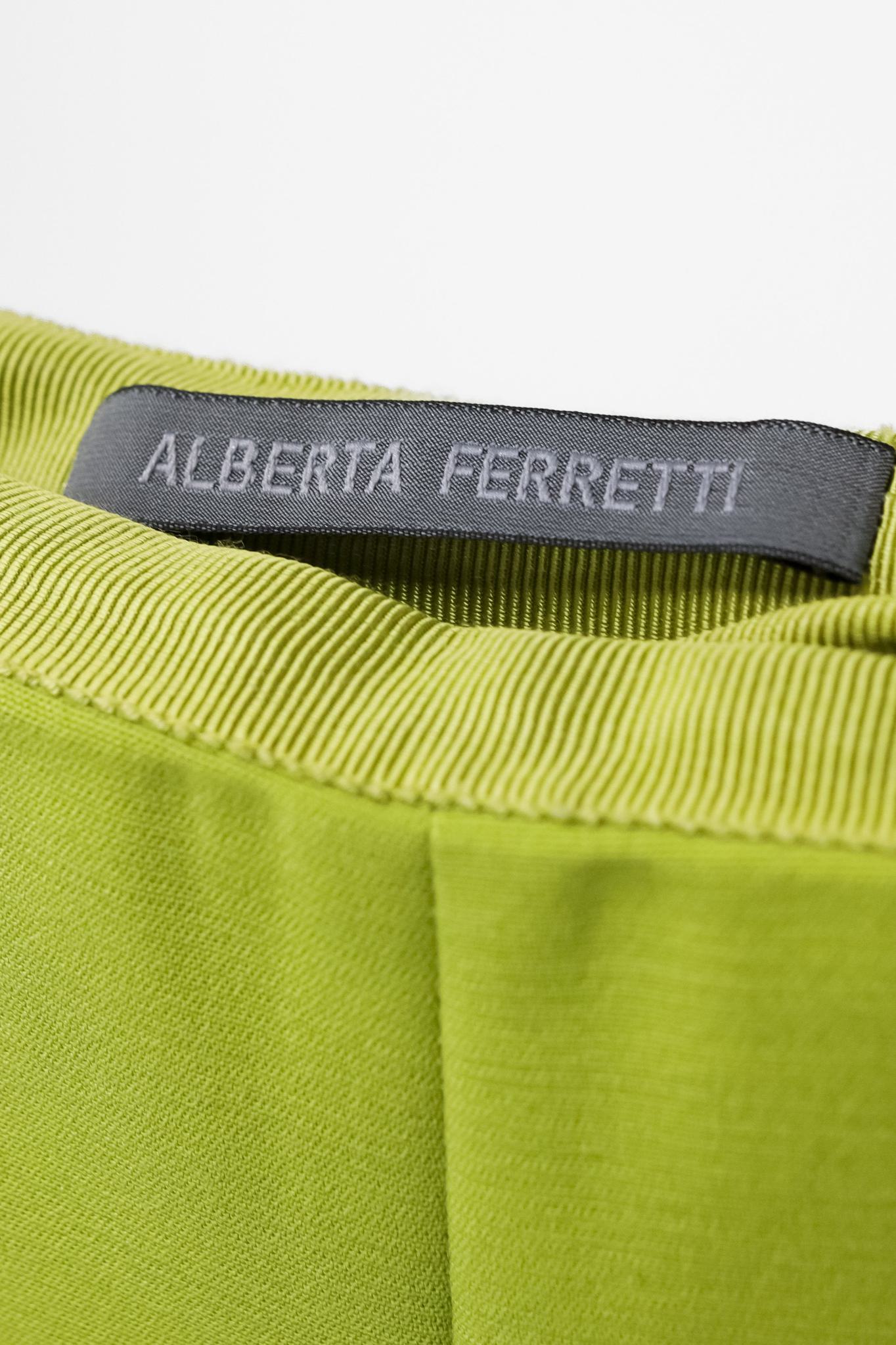 Alberta Ferretti Lime Trousers