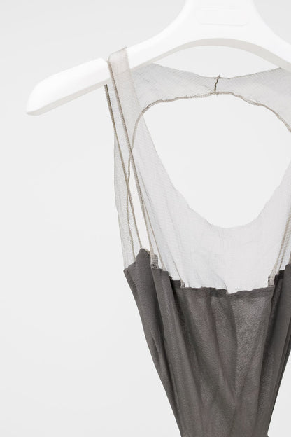 Rick Owens S/S 09 "STRUTTER" Cowl Back Chiffon Romper