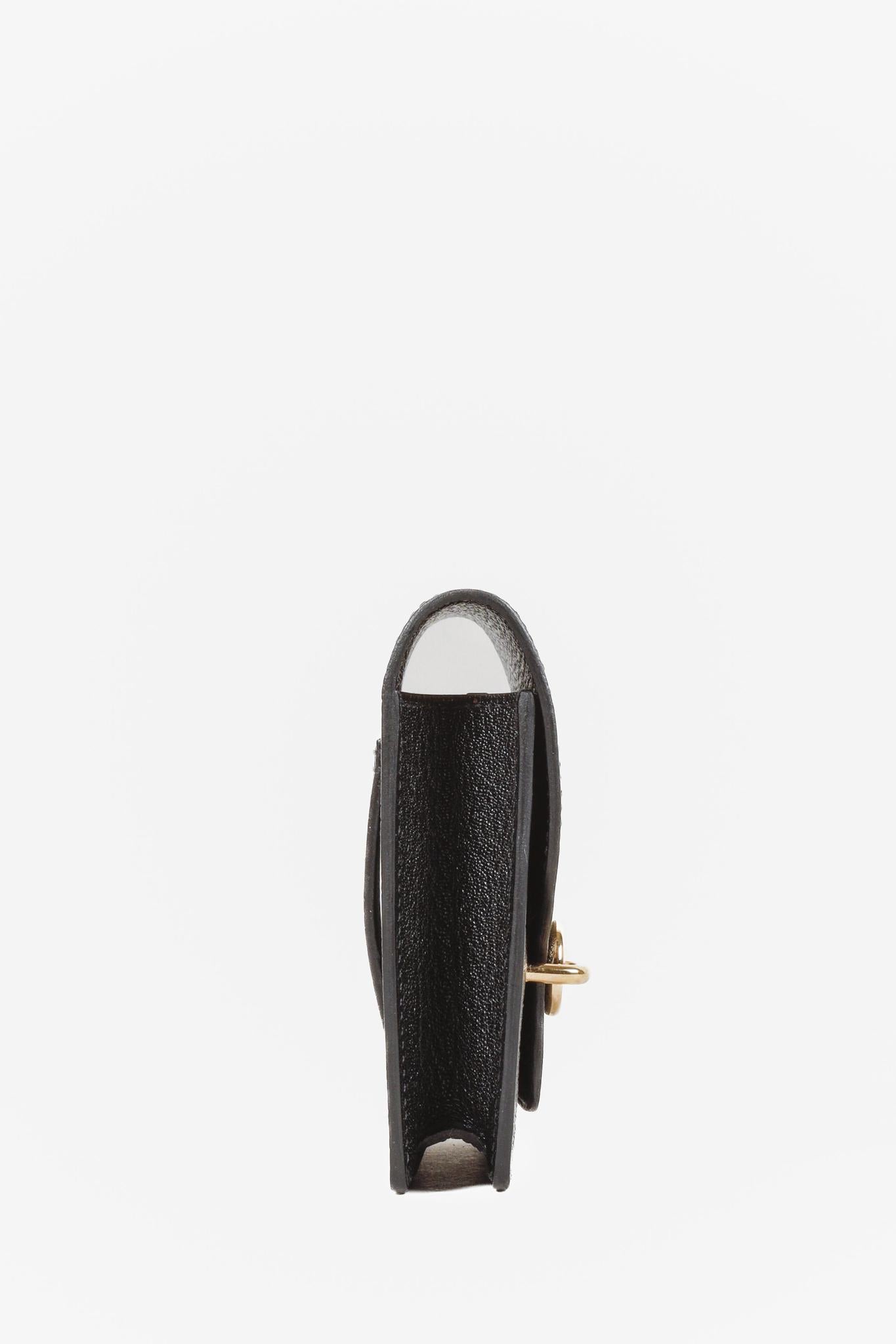 Hermès Roulis Slim Black Leather Wallet