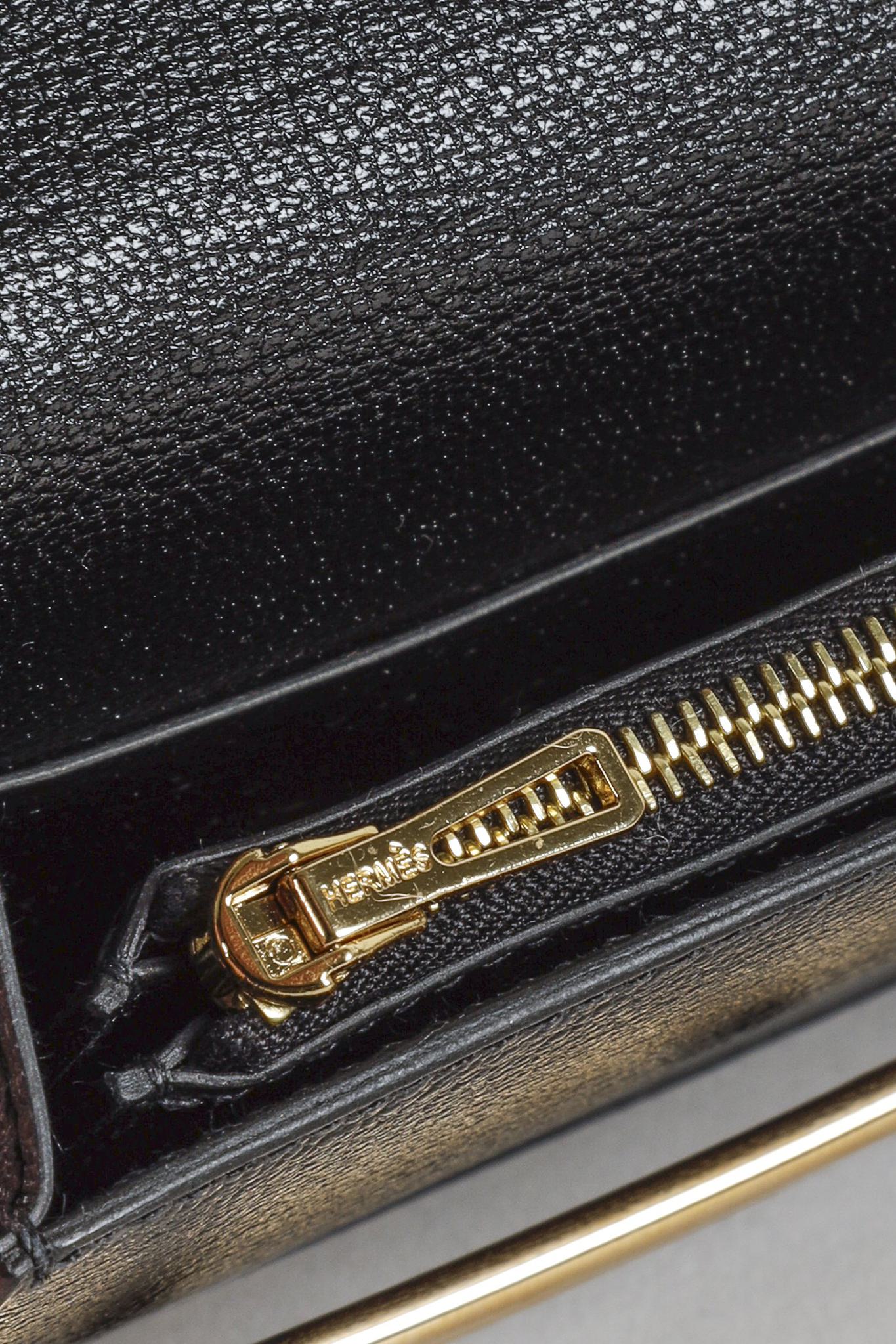 Hermès Roulis Slim Black Leather Wallet