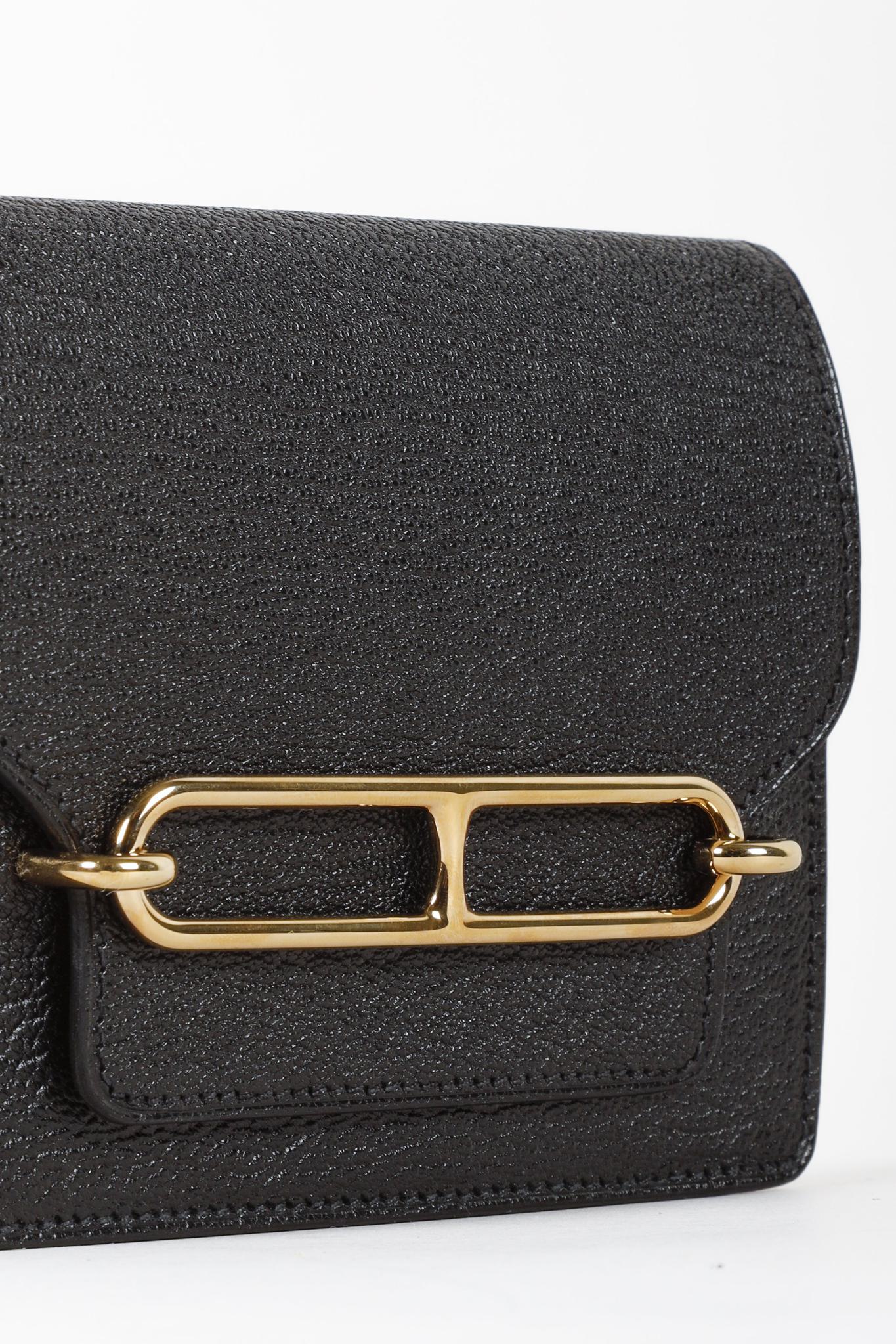 Hermès Roulis Slim Black Leather Wallet