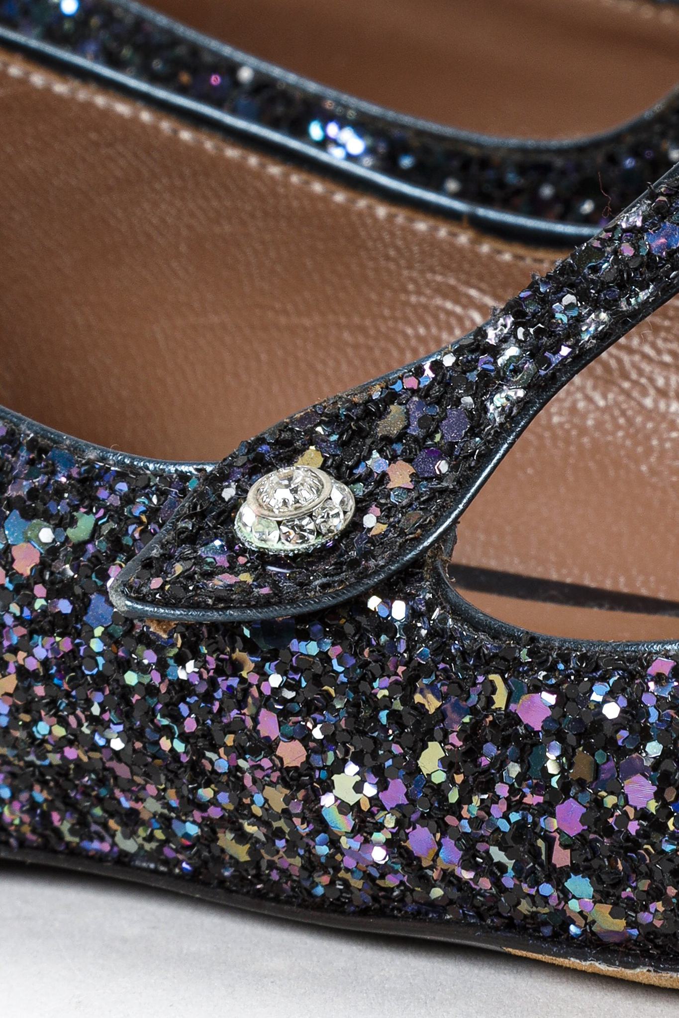 Tabitha Simmons Hermione Glitter-Finished Flats