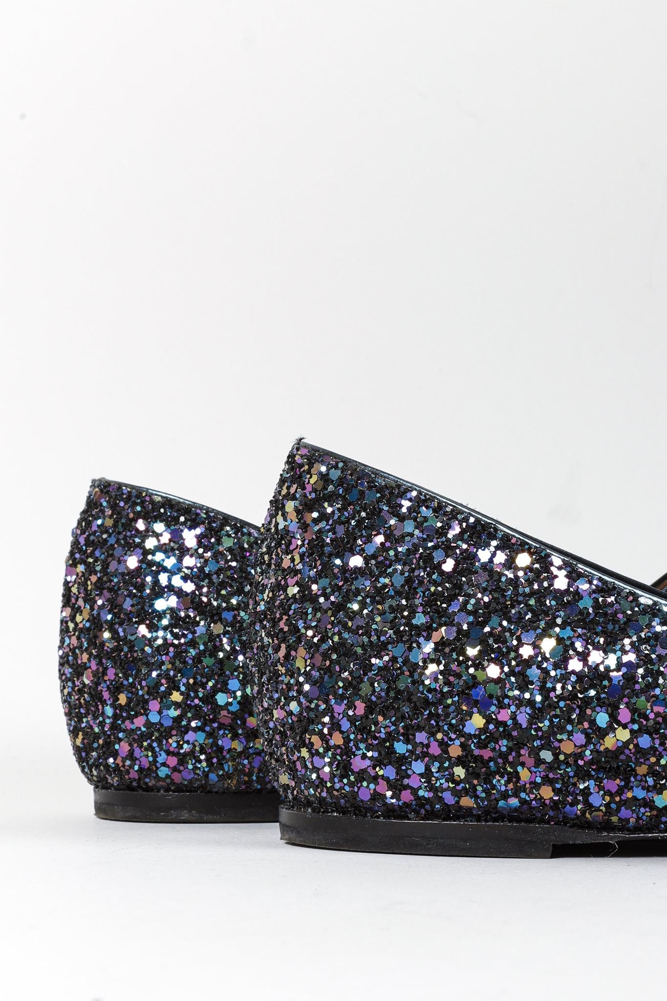 Tabitha Simmons Hermione Glitter-Finished Flats