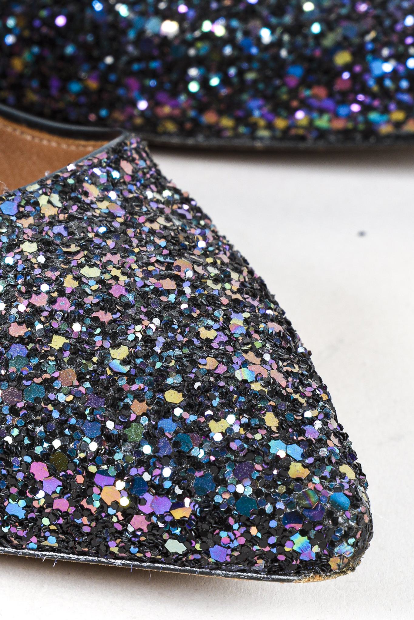 Tabitha Simmons Hermione Glitter-Finished Flats