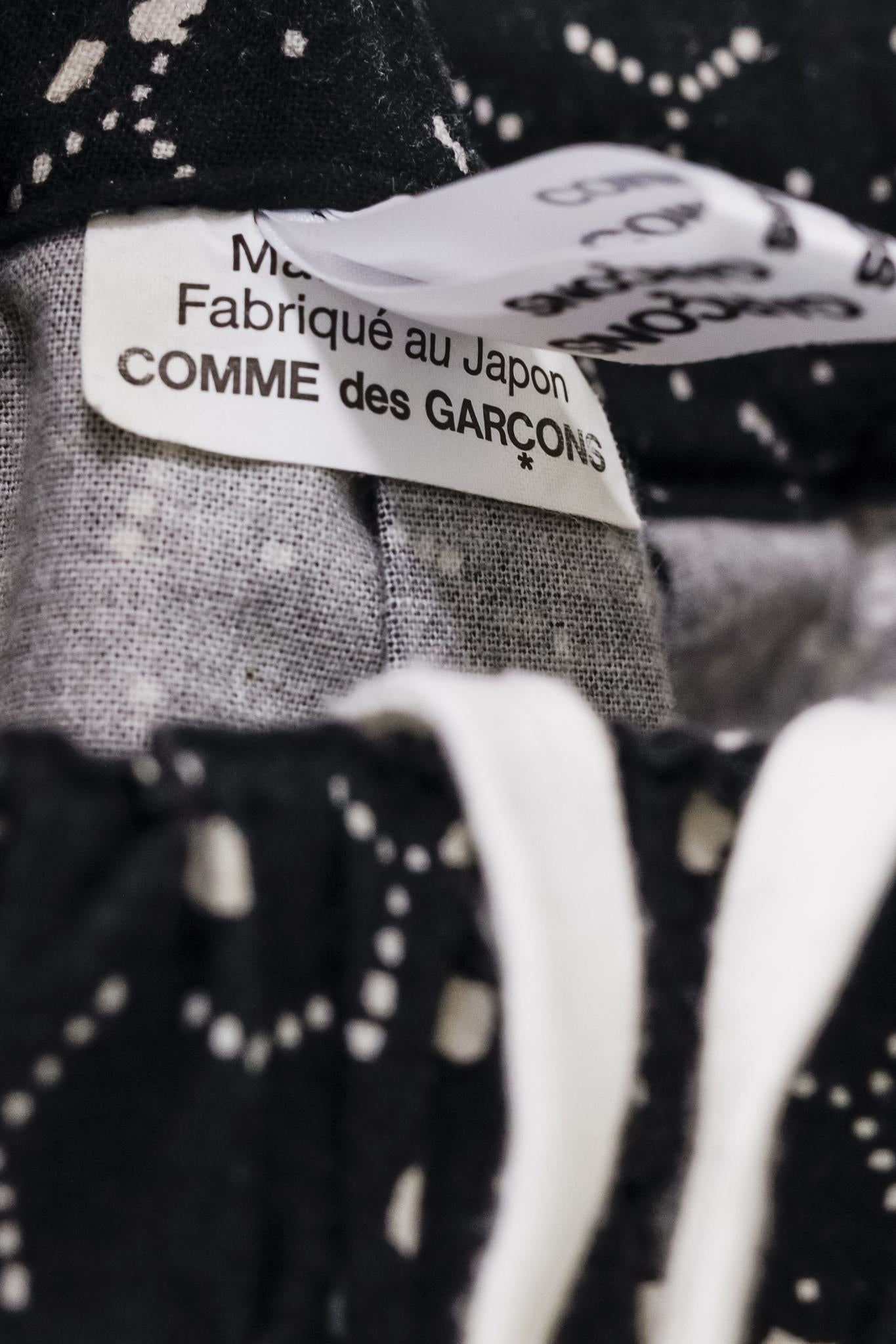 Comme Des Garçons Comme Des Garçons Printed Cotton Gathered Skirt