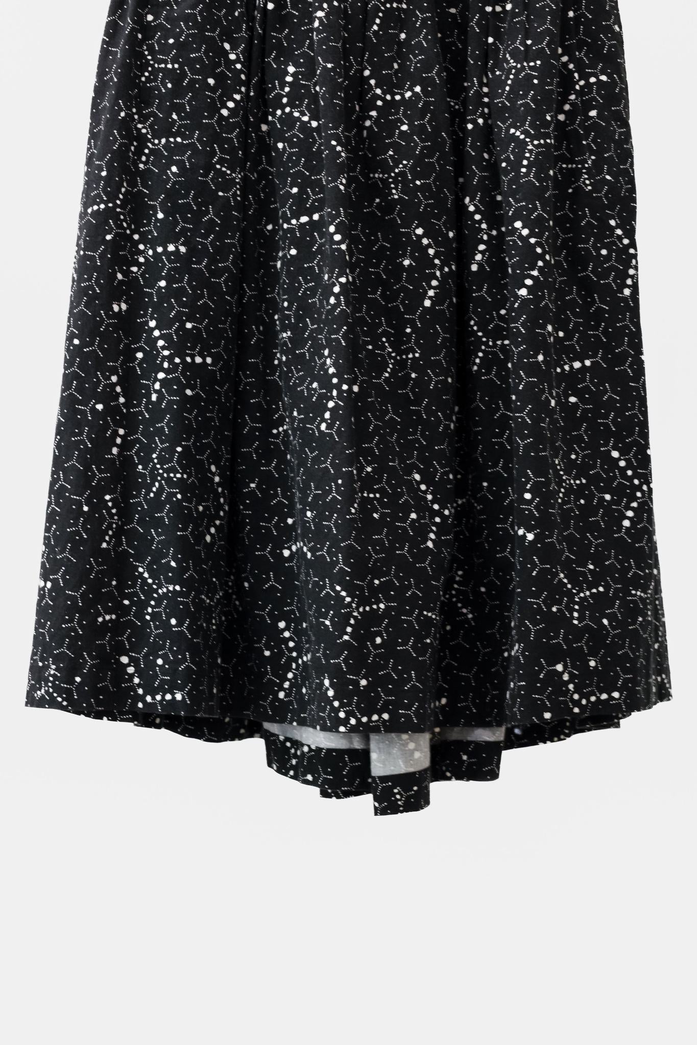 Comme Des Garçons Comme Des Garçons Printed Cotton Gathered Skirt