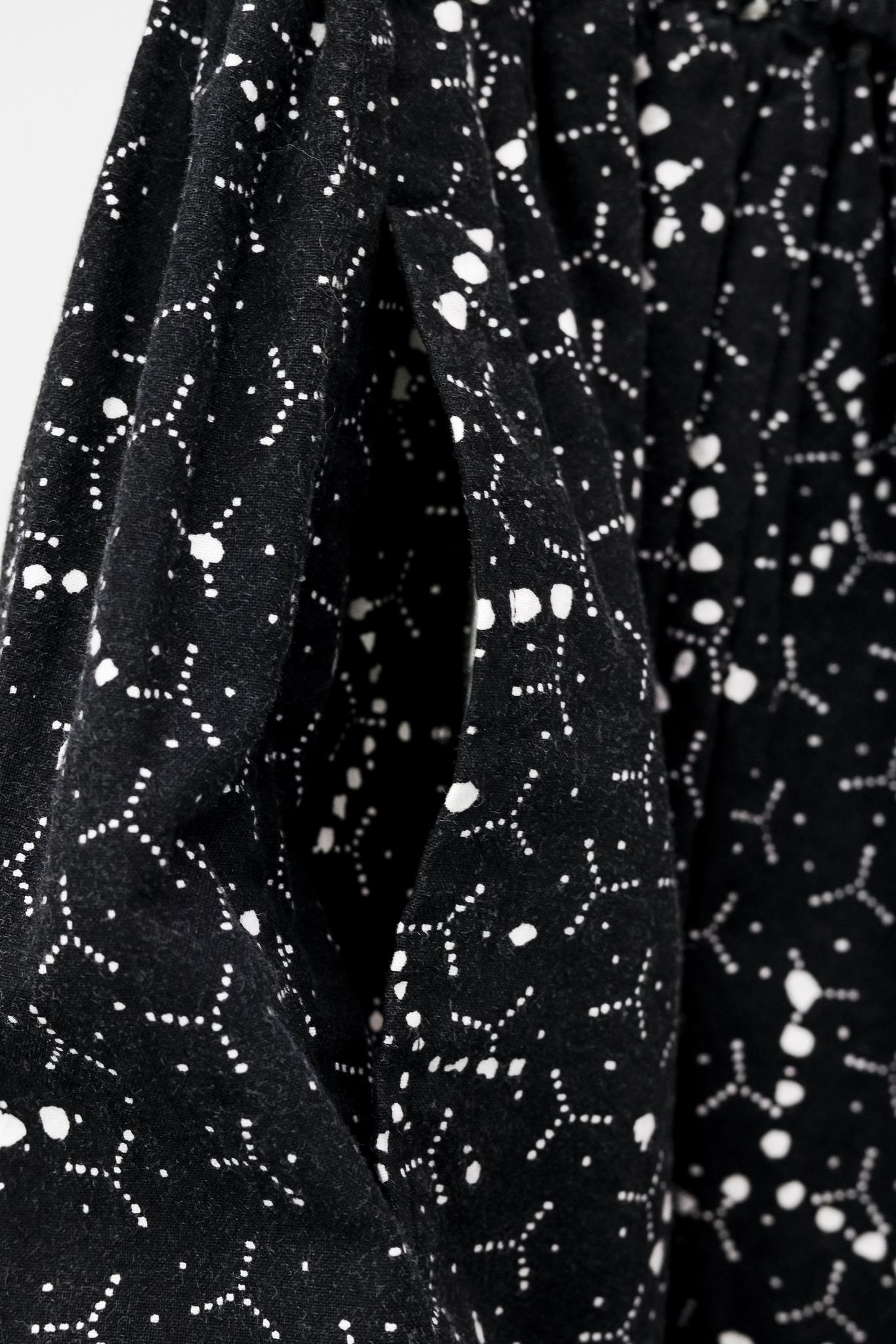 Comme Des Garçons Comme Des Garçons Printed Cotton Gathered Skirt