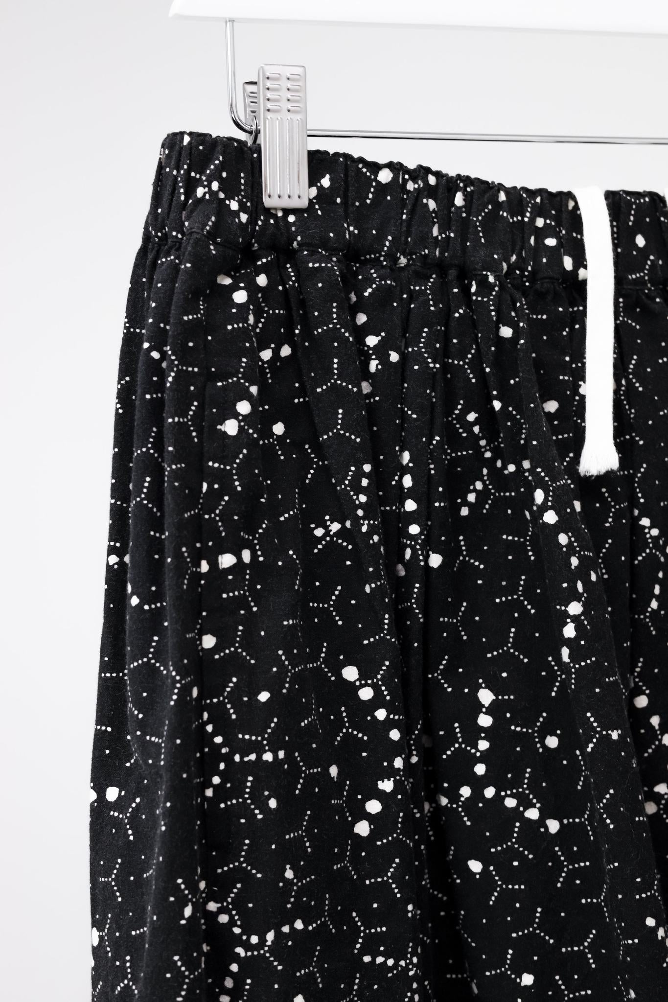 Comme Des Garçons Comme Des Garçons Printed Cotton Gathered Skirt