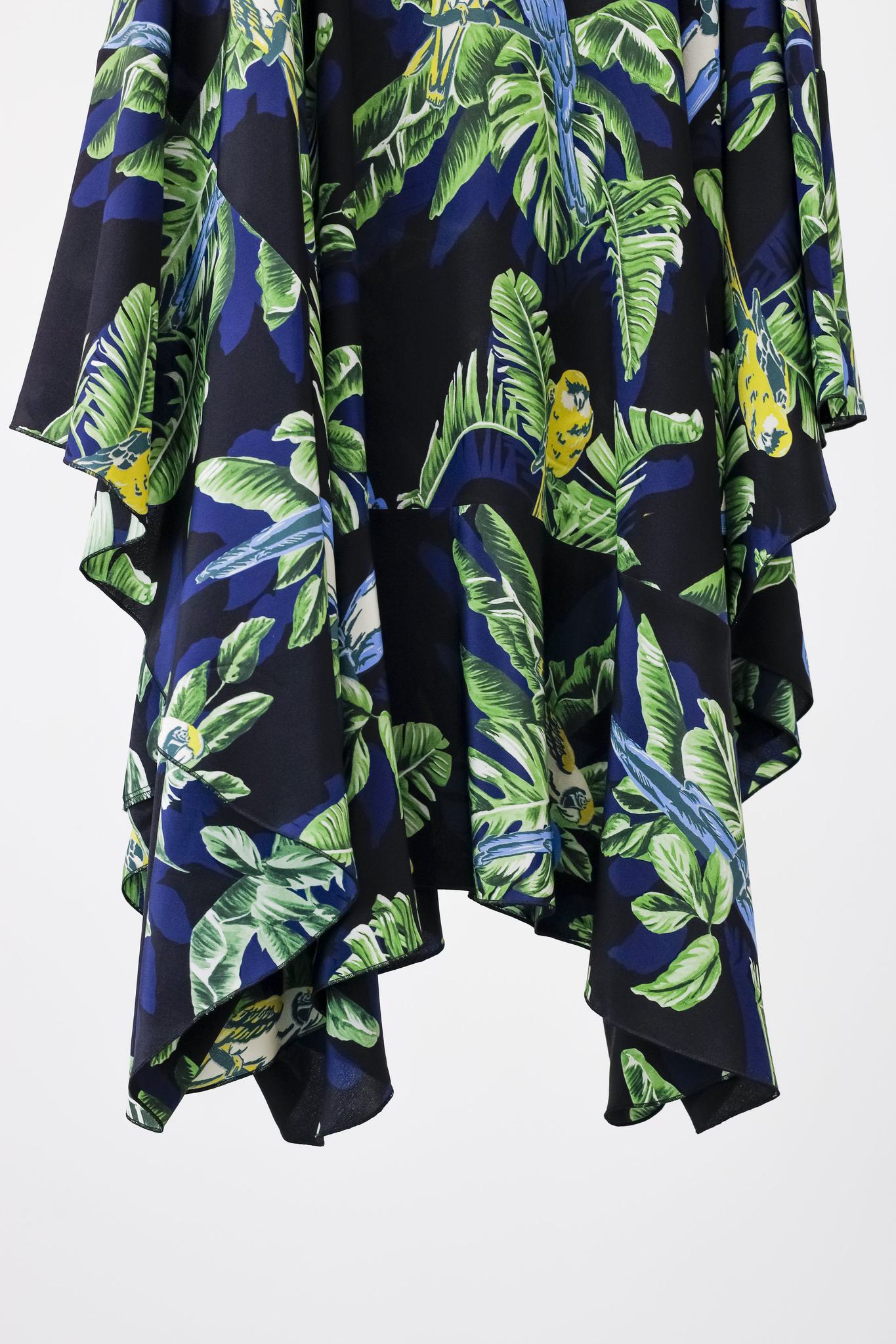 Stella McCartney Birds of Paradise Palm & Parrot Skirt