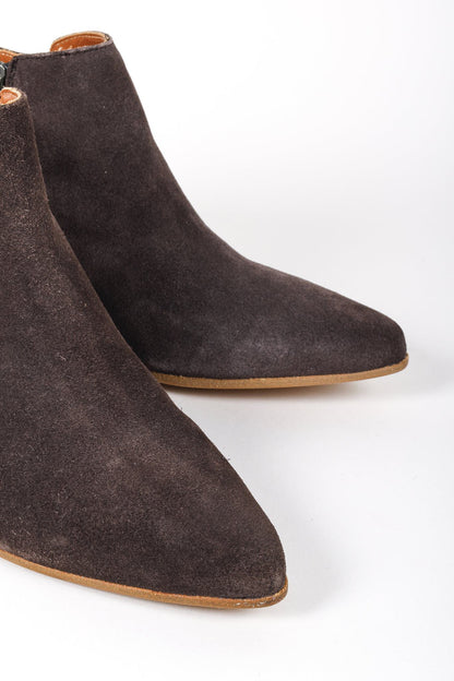 Woman by Common Projects Brown Suede Ankle Boots