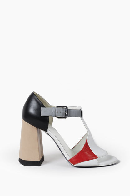 Jil Sander Colour Block Block Heels