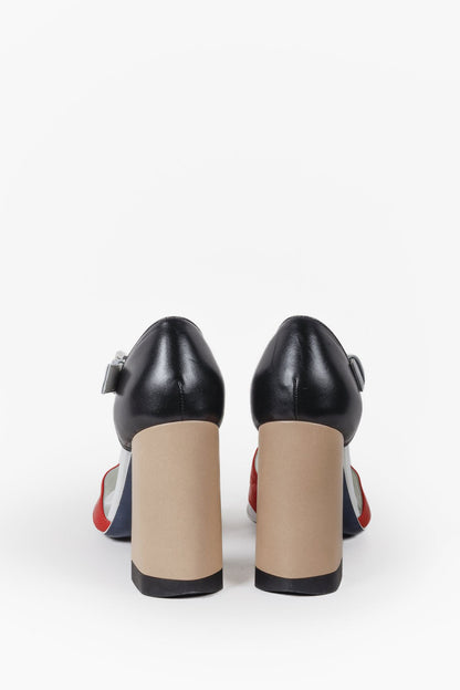 Jil Sander Colour Block Block Heels