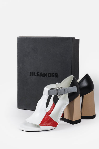 Jil Sander Colour Block Block Heels