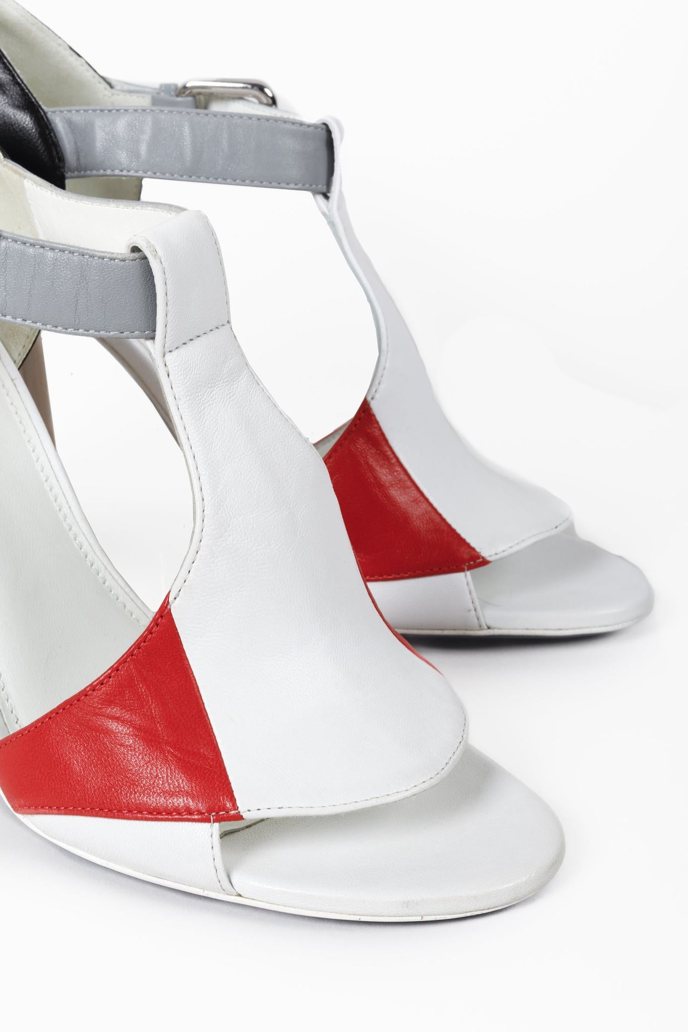 Jil Sander Colour Block Block Heels