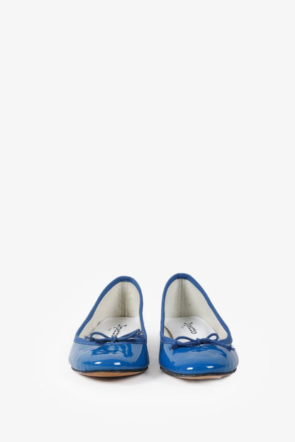 Repetto Blue Patent Cendrillon Flats