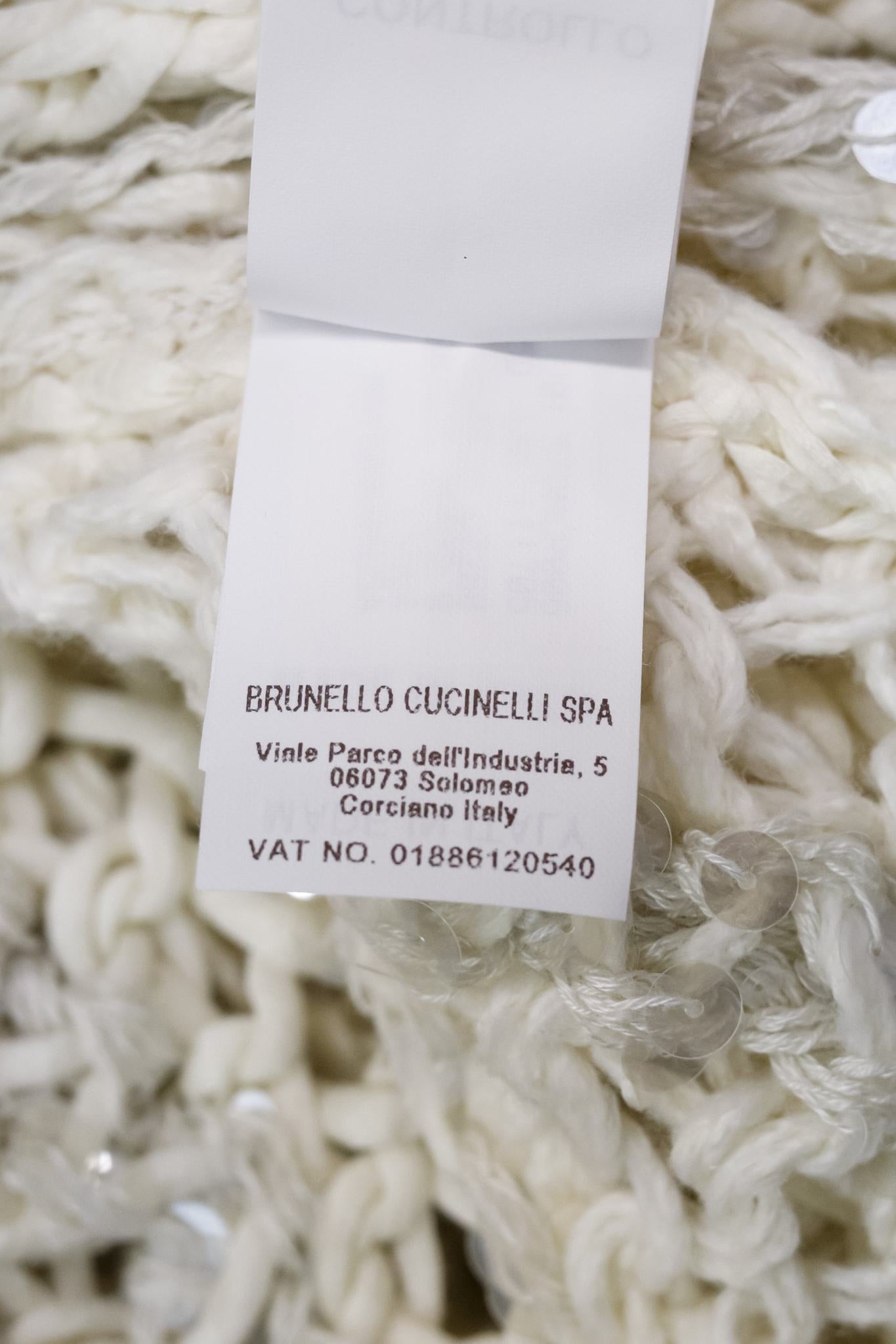 Brunello Cucinelli Sequinned Belted Cardigan