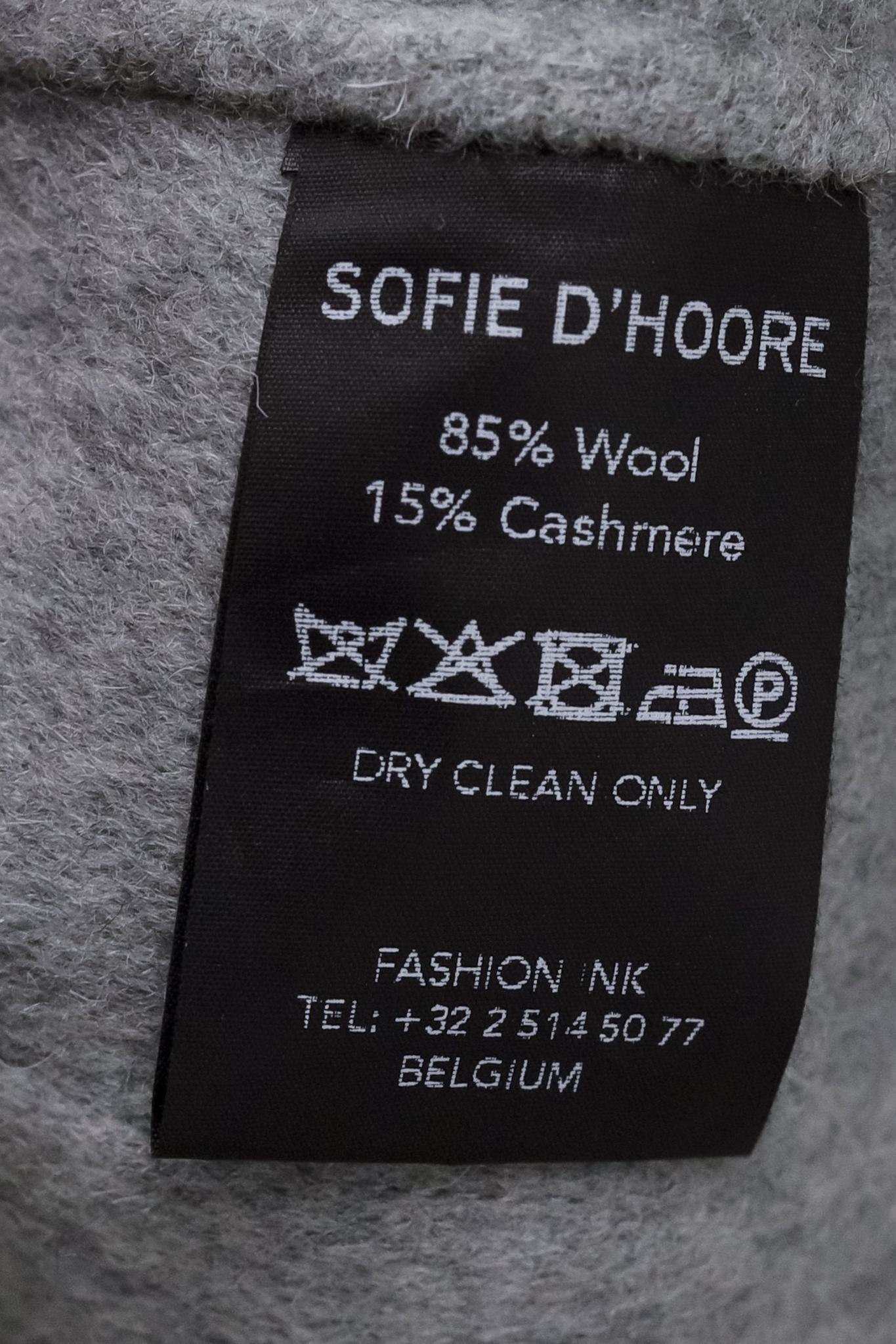 Sofie D’Hoore Candia Light Grey Hooded Coat