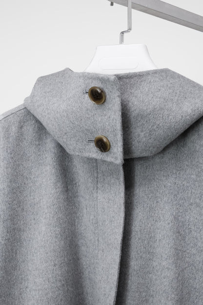 Sofie D’Hoore Candia Light Grey Hooded Coat