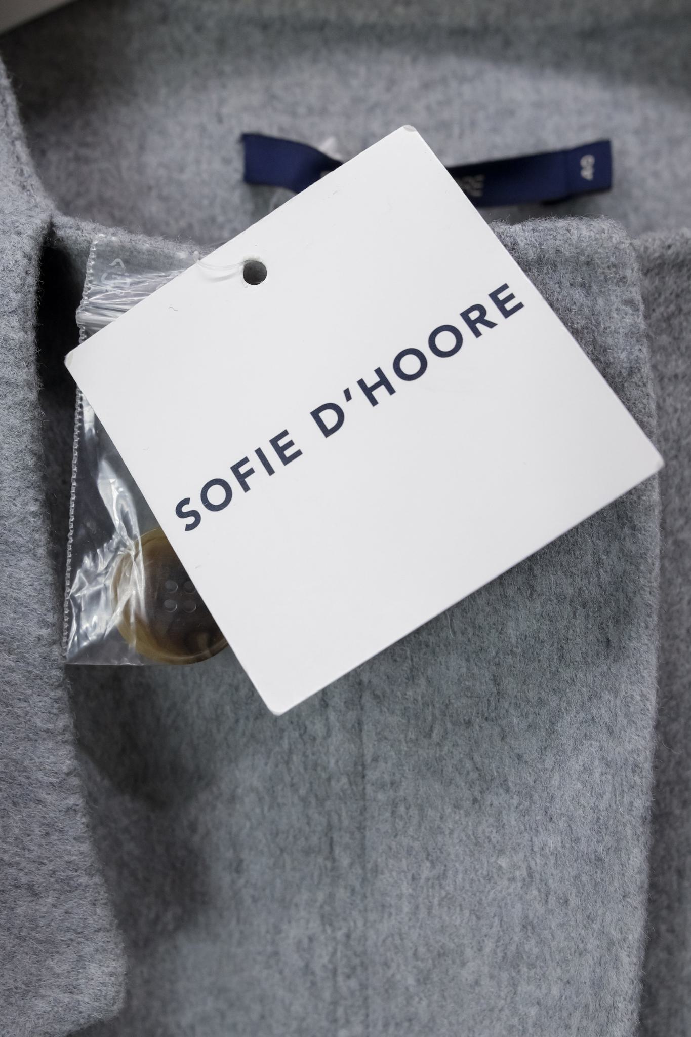 Sofie D’Hoore Candia Light Grey Hooded Coat