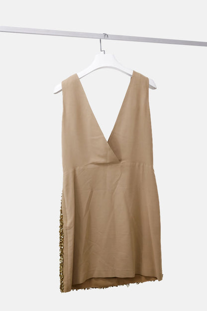 Stella McCartney Gold Sequin Mini Dress