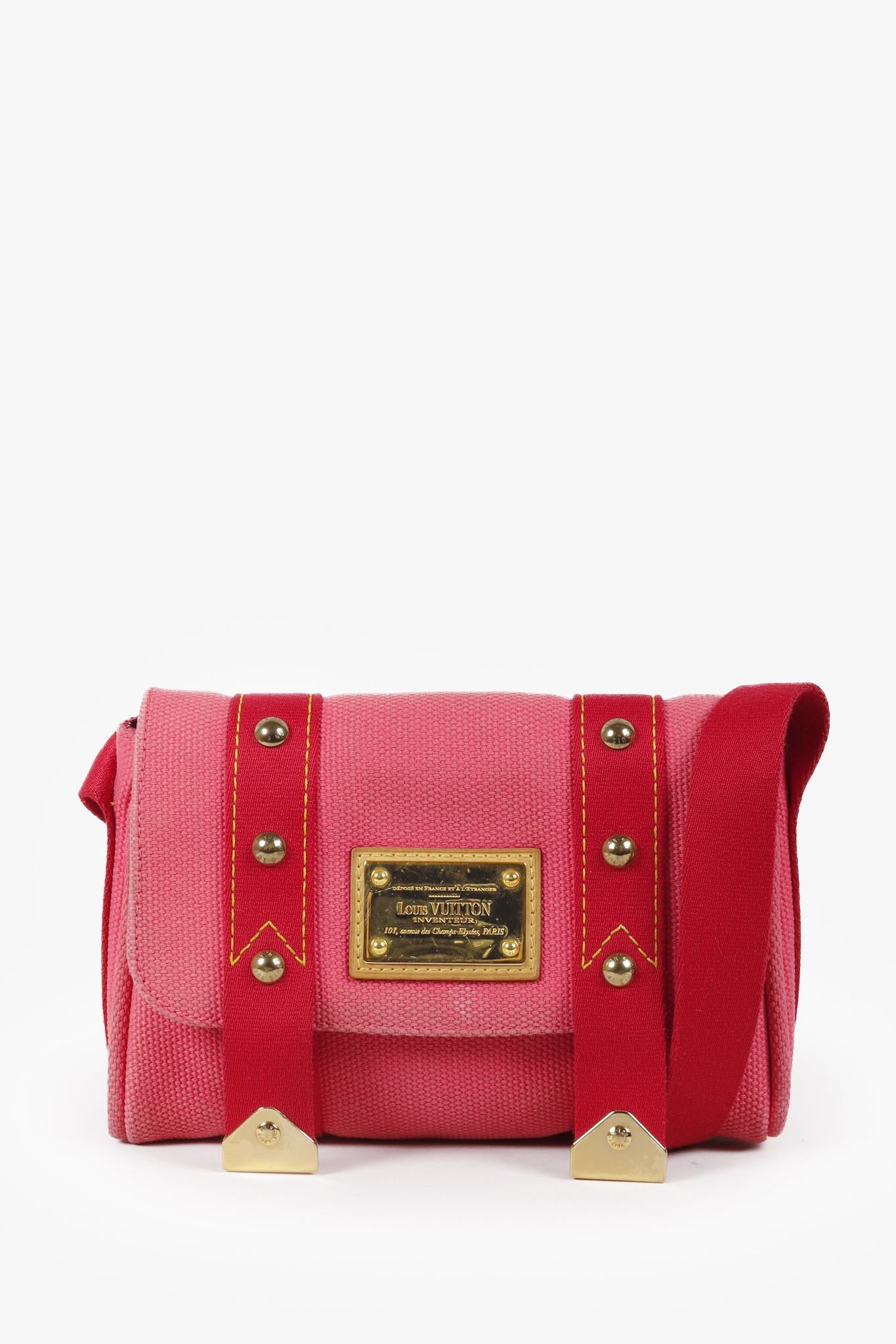 Louis Vuitton Pink Antigua Sac Rabat Shoulder Bag