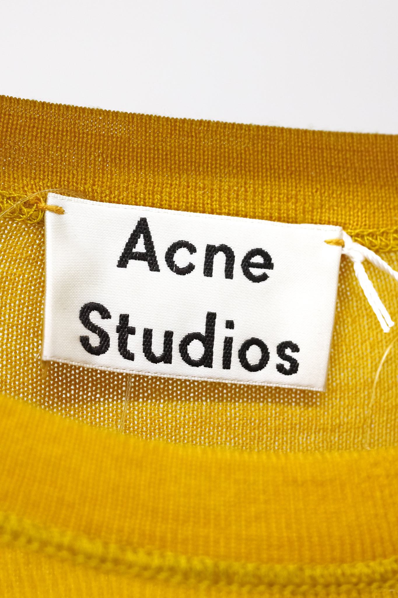 Acne Studios Mustard Yellow Merino Sweater