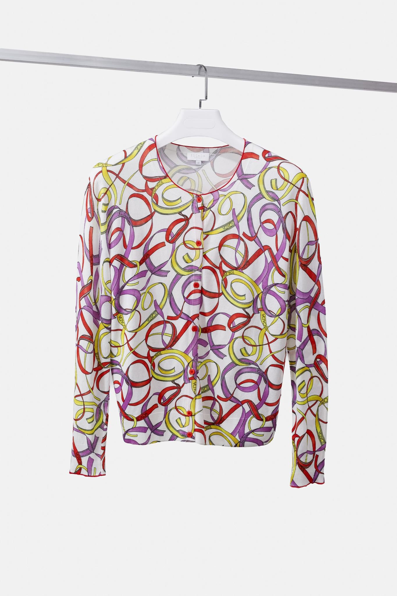 Escada Sport Multicolor Printed Knit Cardigan