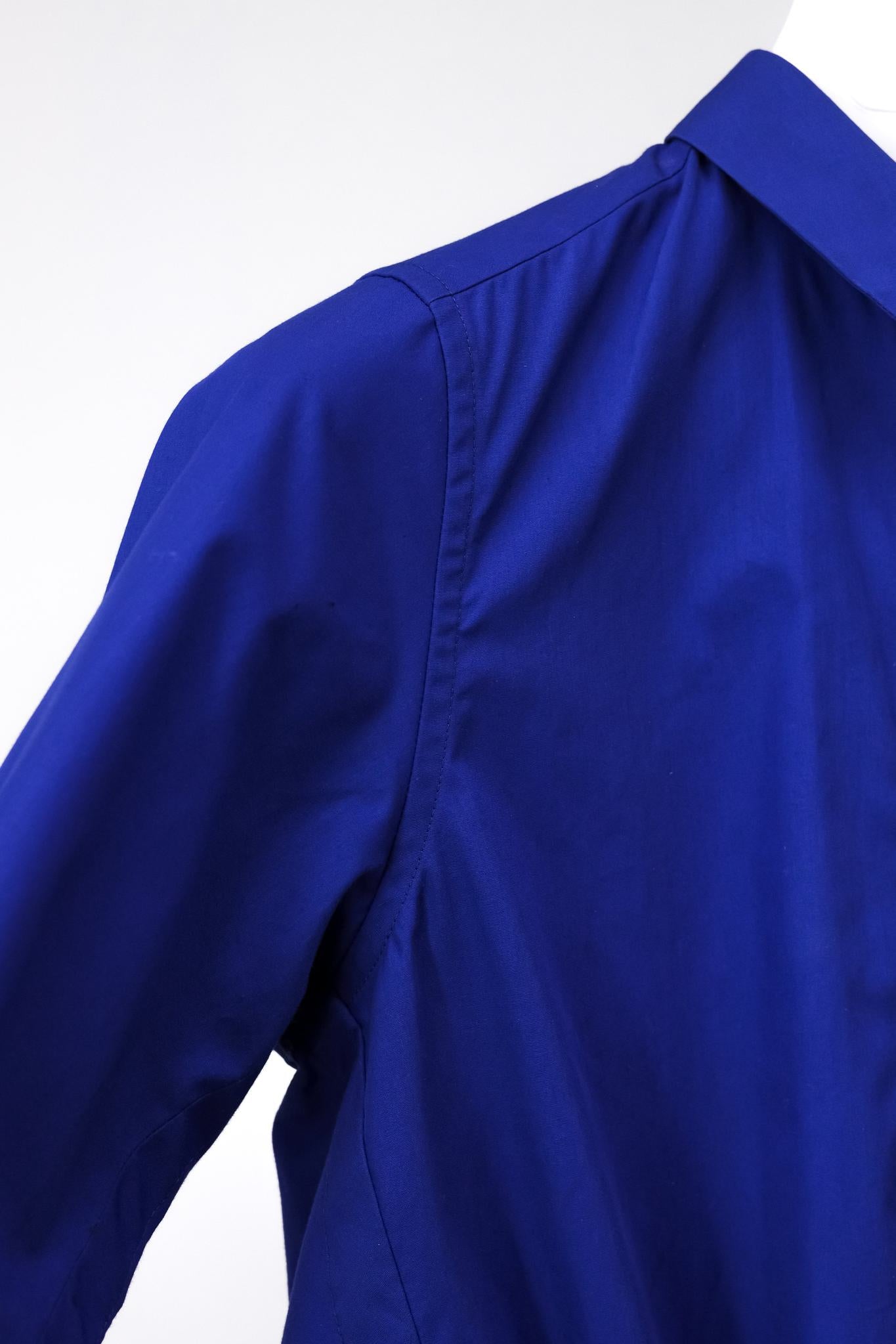 Sacai Luck Blue Drawstring Button Up Shirt