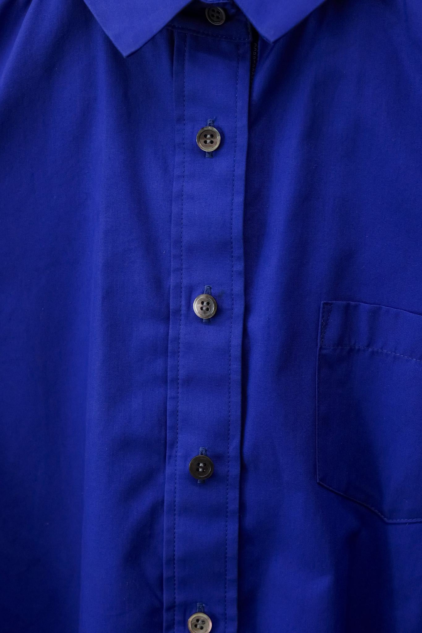 Sacai Luck Blue Drawstring Button Up Shirt