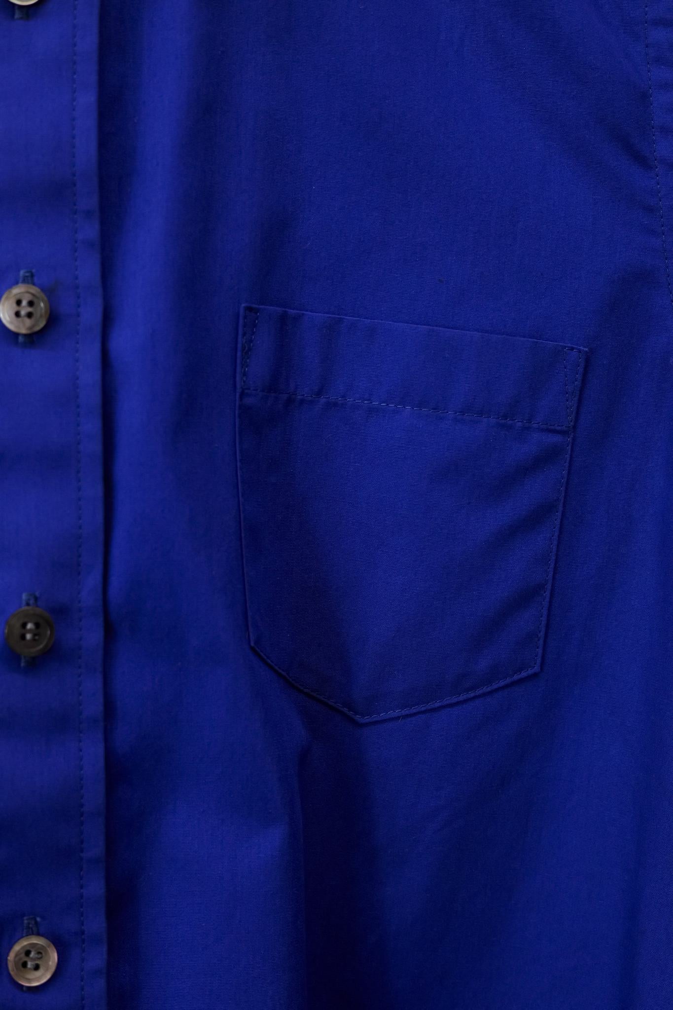 Sacai Luck Blue Drawstring Button Up Shirt