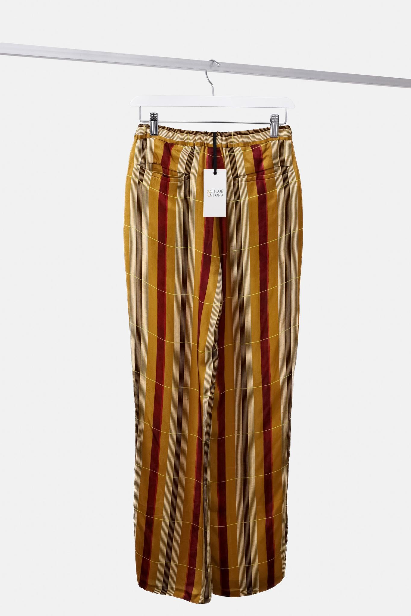 Chloé Stora Pataya Striped Satin Pants