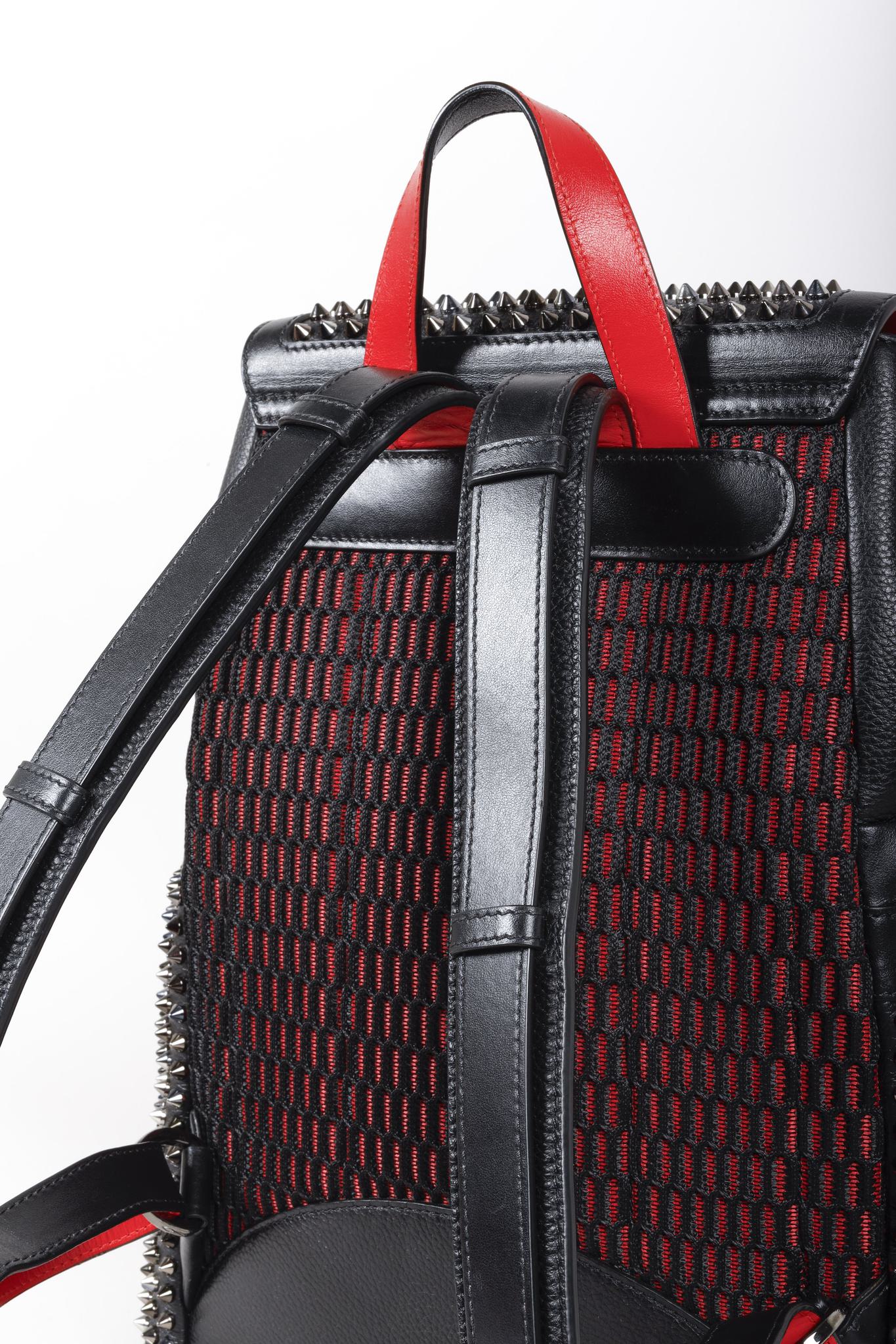 Christian Louboutin Explorafunk Black Calfskin Backpack