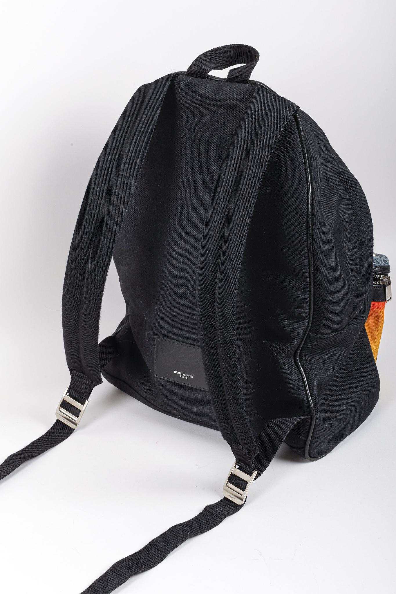 Saint Laurent Sunset and Denim Black City Backpack