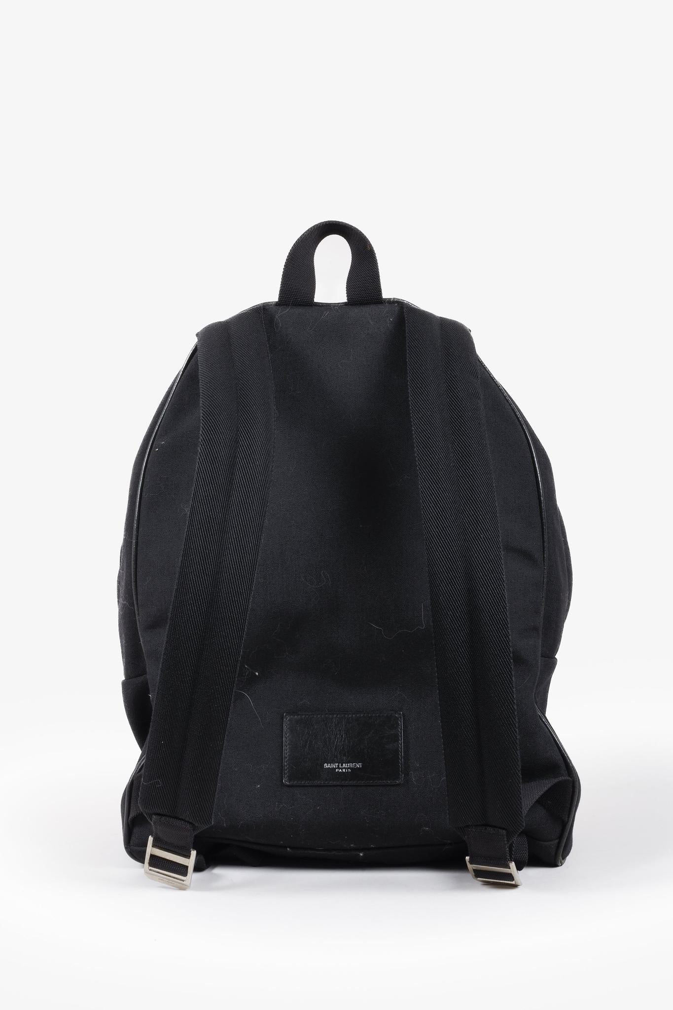 Saint Laurent Sunset and Denim Black City Backpack