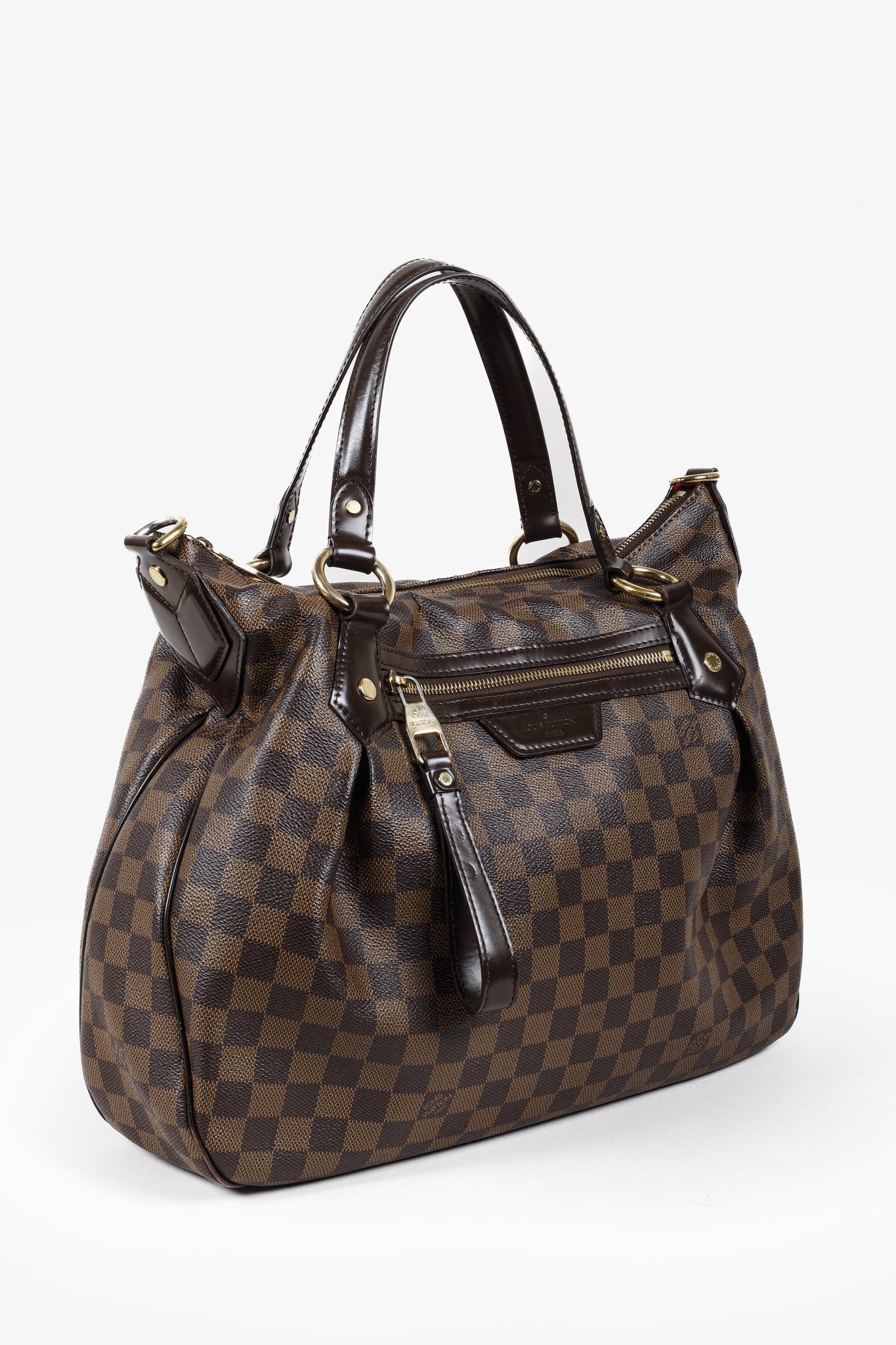 Louis Vuitton Damier Ebene Evora MM Shoulder Bag