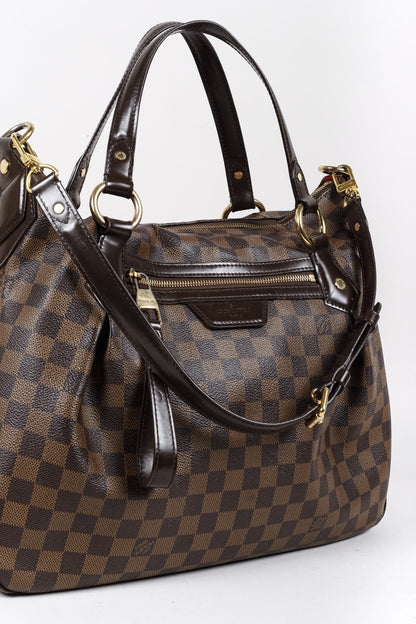 Louis Vuitton Damier Ebene Evora MM Shoulder Bag