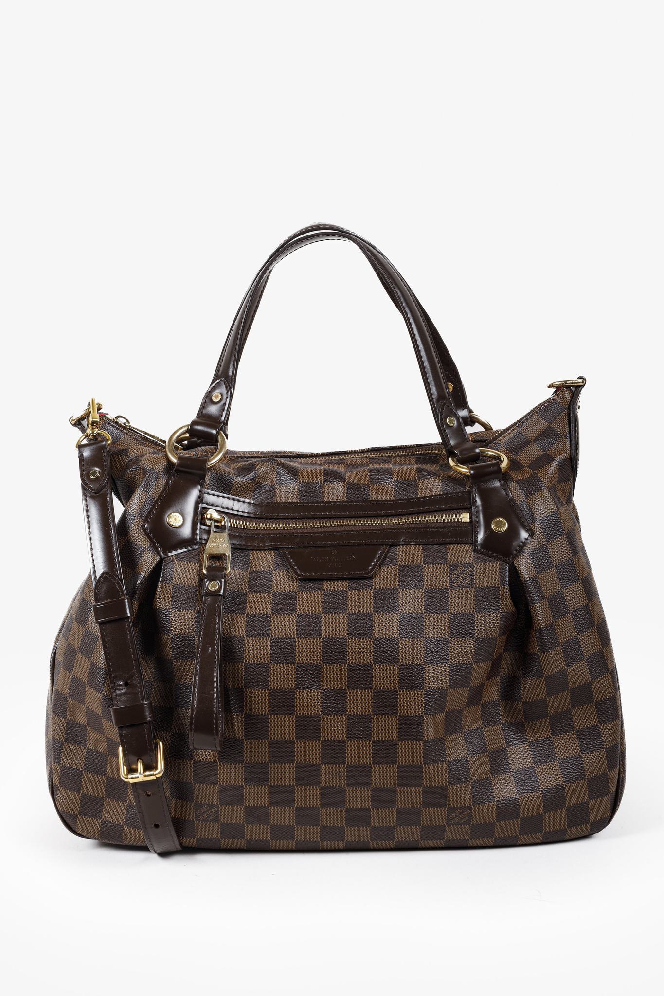 Louis Vuitton Damier Ebene Evora MM Shoulder Bag