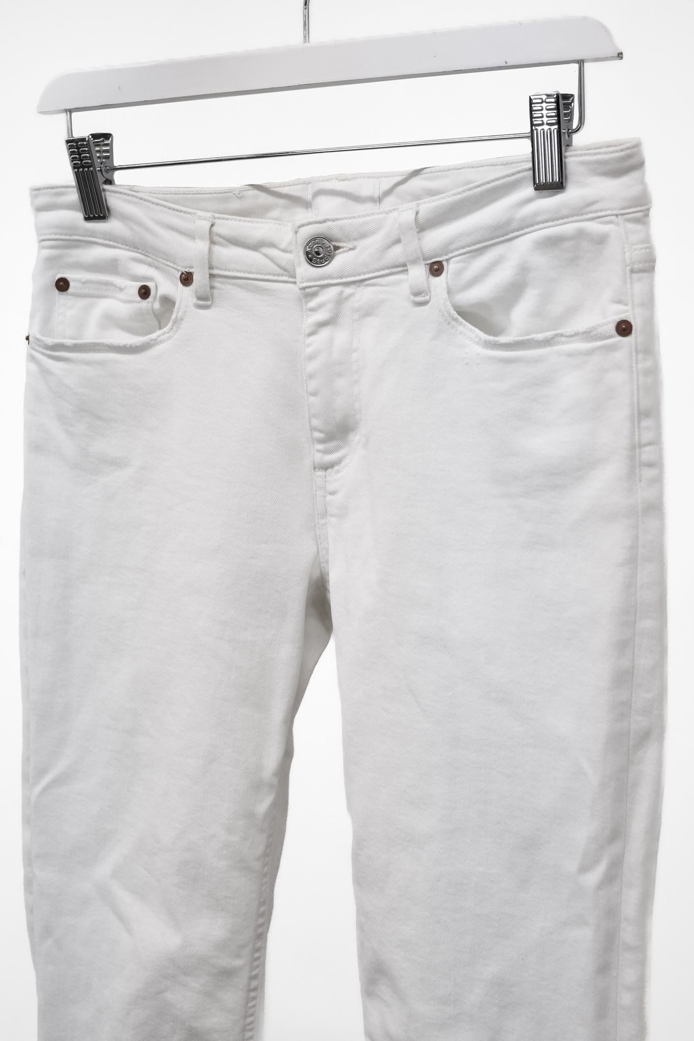 Acne Studios Skin 5 White Vintage Skinny Jeans