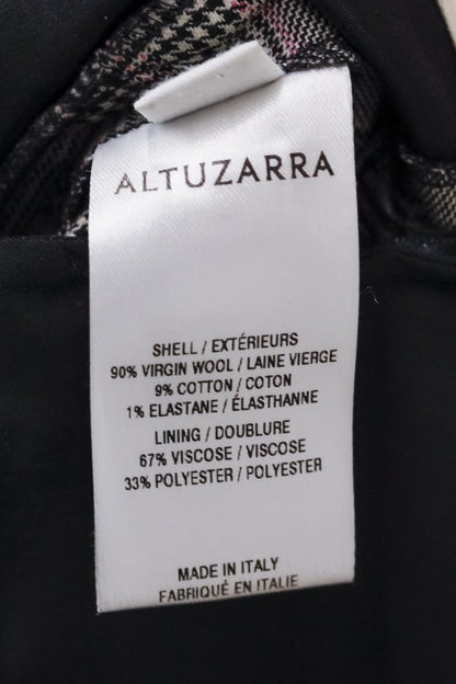 Altuzarra Adler Floral-Embroidered Prince of Wales Check Trousers