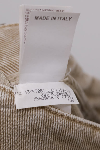 Brunello Cucinelli Tan Denim Monilo The Boyish Jeans