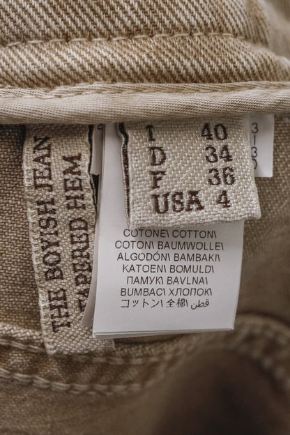 Brunello Cucinelli Tan Denim Monilo The Boyish Jeans
