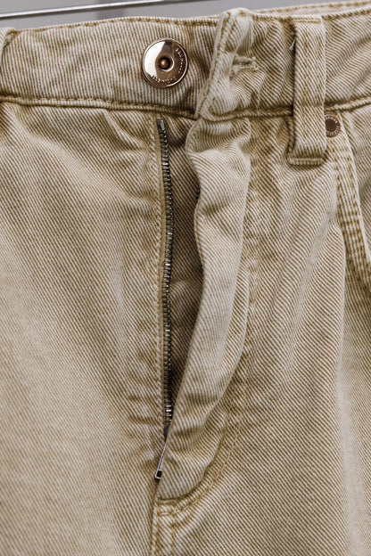 Brunello Cucinelli Tan Denim Monilo The Boyish Jeans
