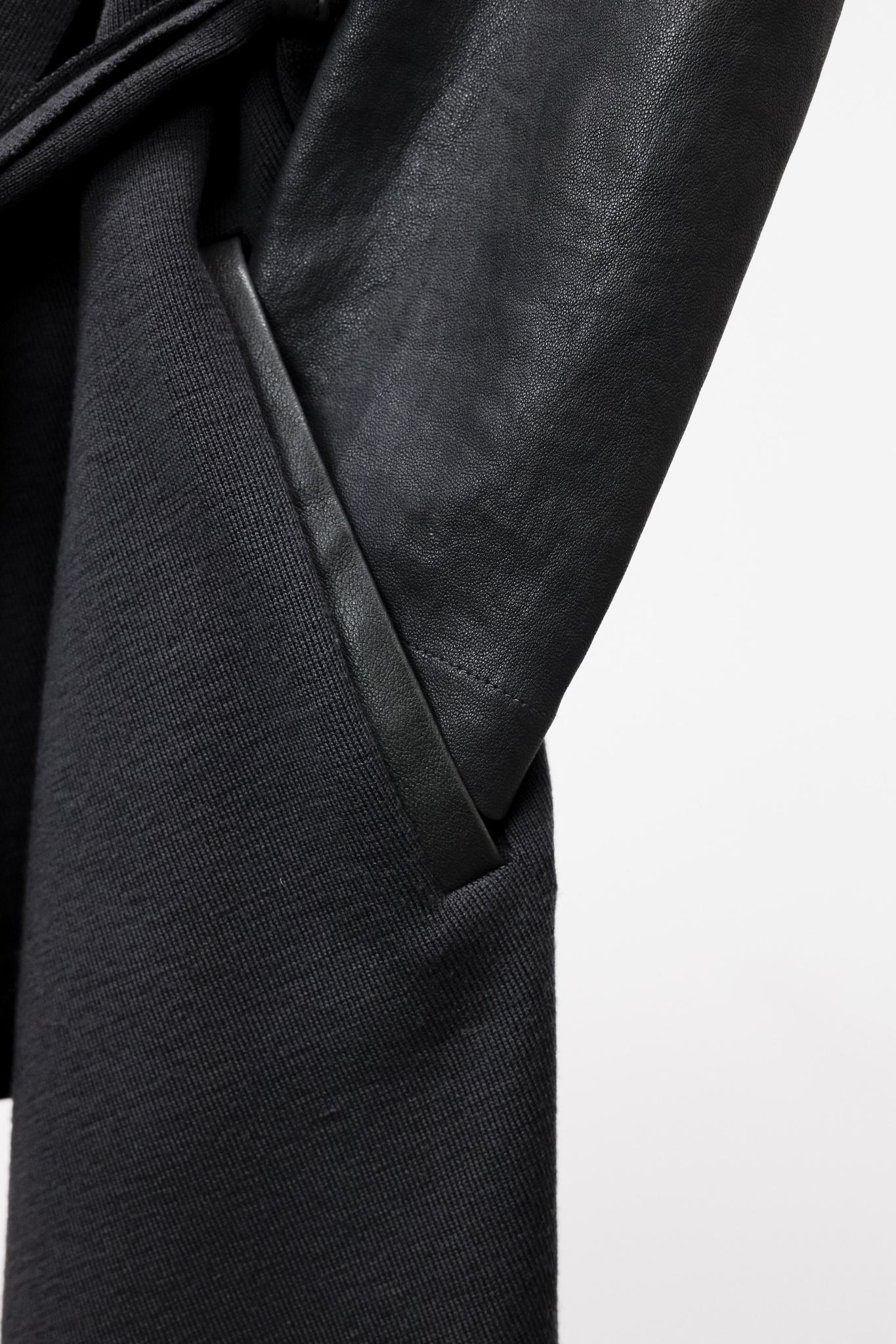 Annette Gortz Kubi AW/14 Leather Trim Grey Tie Cardigan